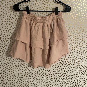 aerie ruffle mini skirt